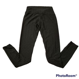 Black textured ankle tights, Sweet, M